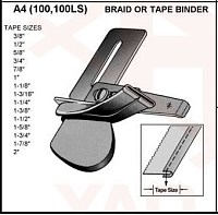 A4  3/8" (9,5---4,8mm) Tape binder.          2       .