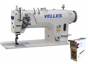 Фото Прямострочная двухигольная промышленная автоматическая швейная машина VELLES VLD 2872D