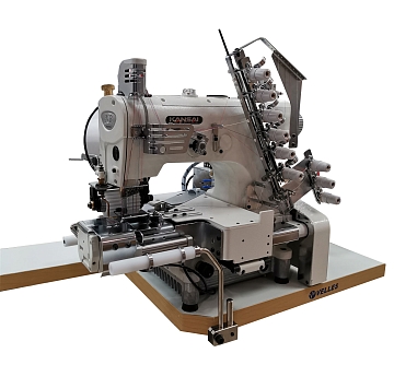 Многоигольная промышленная швейная машина Kansai Special NR-9902-3GU-UTA 4.8-10-10-10 Промышленная швейная машина 