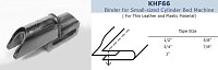 KHF66 (12,7mm)  1/2" Binder for small-sized cylinder bed machine .      .