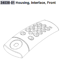 34038-01 Housing, Interface, Front.   .