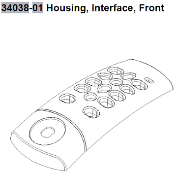 34038-01 Housing, Interface, Front.   .
