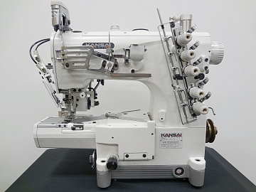 Плоскошовная промышленная швейная машина с цилиндрической платформой NR-9803GP-UTA 