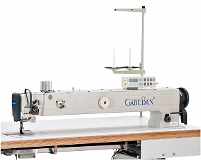 Фото Прямострочная одноигольная длиннорукавная промышленная швейная машина Garudan GF-138-448MH/L100/CD