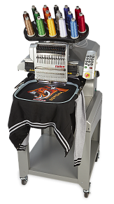 Фото Промышленная одноголовочная вышивальная машина MELCO EMT16x со столом, набором пялец и операционной системой MOS SE