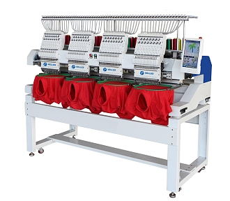 Промышленная четырёхголовочная вышивальная машина VE 1504C-TS2 FREESTYLE поле вышивки 400 x 400 мм