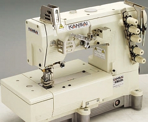 Фото Плоскошовная промышленная швейная машина с плоской платформой Kansai Special NW-8804GD 