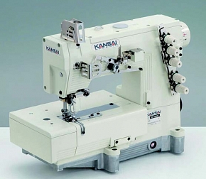 Фото Плоскошовная промышленная швейная машина с плоской платформой Kansai Special NW-8803GD