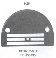 H26 Needle plate (FD 150793).        .
