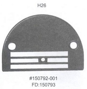 H26 Needle plate FD 150793.        .