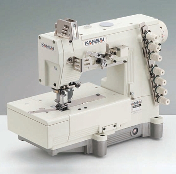 Плоскошовная промышленная швейная машина с плоской платформой Kansai Special WX-8842-1/CS-1 