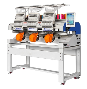 Фото Промышленная трёхголовочная вышивальная машина VELLES VE 1503C-TS2 FREESTYLE  поле вышивки 400 x 400 мм