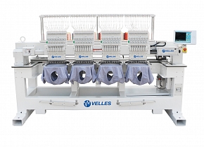 Фото Промышленная четырёхголовочная вышивальная машина VE1504 FAS-CAP поле вышивки 400 х 450 мм