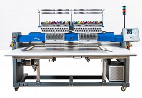 Фото Промышленная двухголовочная вышивальная машина ZSK RACER 2XL поле вышивки 700 х 700 мм.