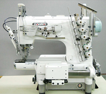 Плоскошовные промышленная швейная машина с цилиндрической платформой Kansai Special NC-1103 GCL 