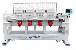 Фото Промышленная четырёхголовочная вышивальная машина VE1504 FAS-CAP-W поле вышивки 500 х 450 мм