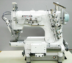 Фото Плоскошовные промышленная швейная машина с цилиндрической платформой Kansai Special NC-1103 GDA-UTA 