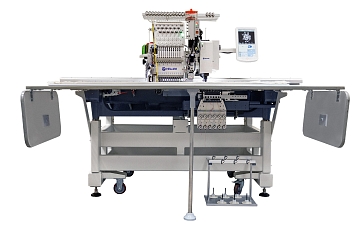 Промышленная комбинированная вышивальная машина VELLES VE1211 CH-COI с устройствами для вышивки шнуром Cording и вышивки блёстками/пайетками Sequin поле вышивки 1200 x 560 мм