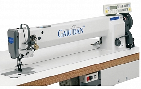 Фото Прямострочная одноигольная длиннорукавная промышленная швейная машина Garudan GF-138-448MH/L60
